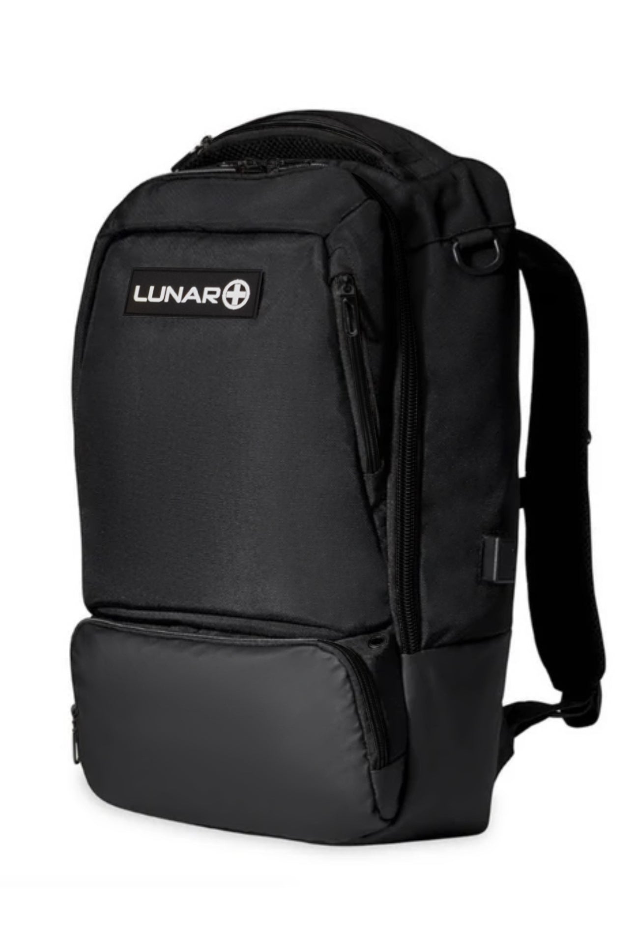Lunar+ Astro Backpack in Midnight Black-front view